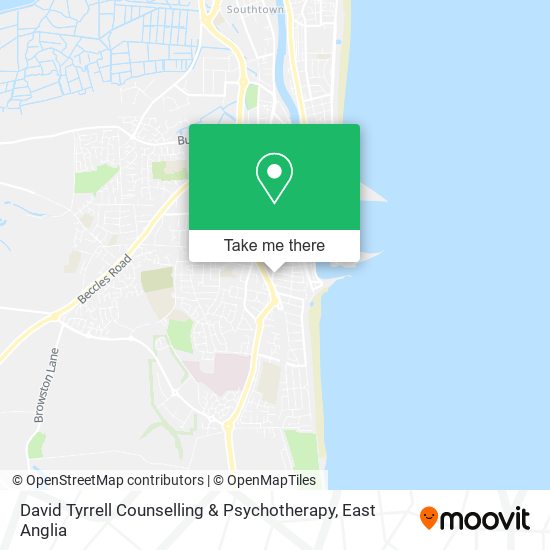 David Tyrrell Counselling & Psychotherapy map
