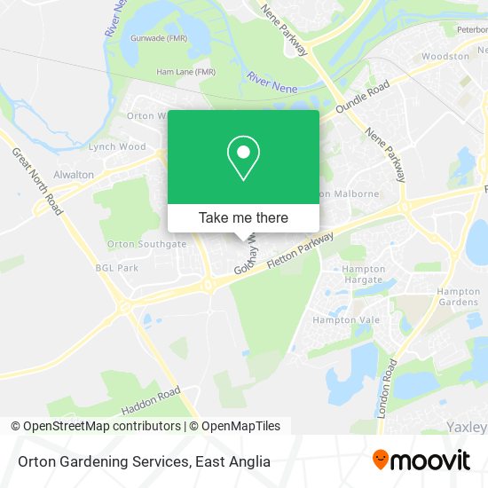 Orton Gardening Services map