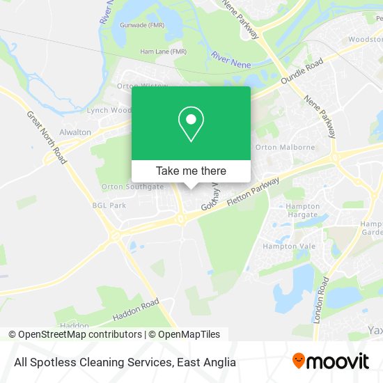 All Spotless Cleaning Services map