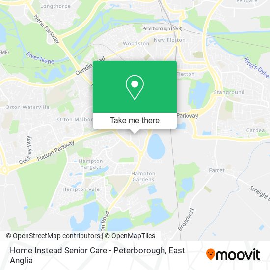 Home Instead Senior Care - Peterborough map