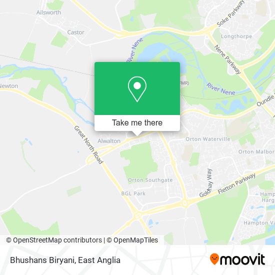 Bhushans Biryani map