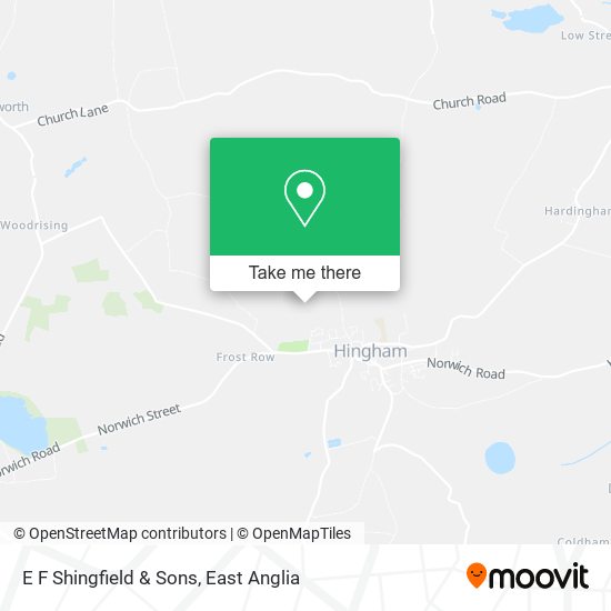 E F Shingfield & Sons map