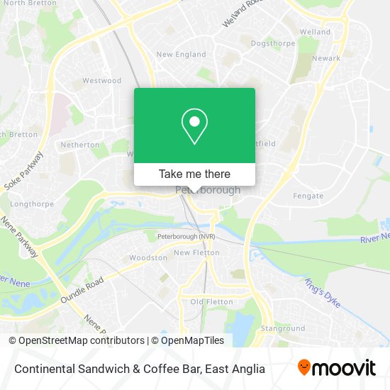 Continental Sandwich & Coffee Bar map