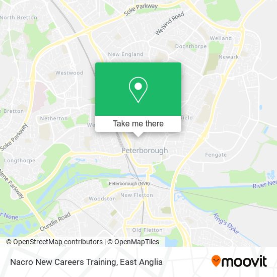 Nacro New Careers Training map