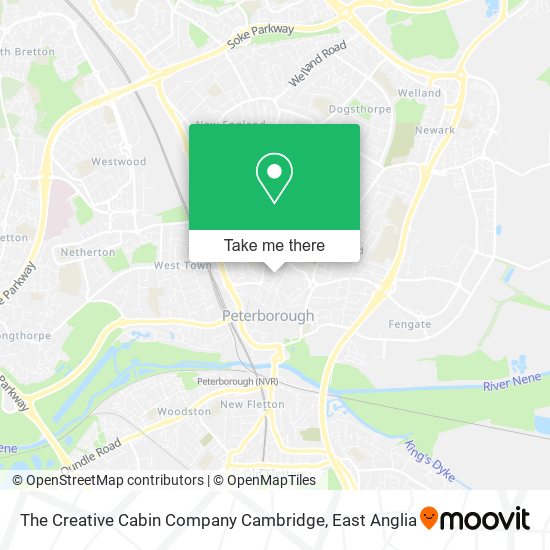 The Creative Cabin Company Cambridge map