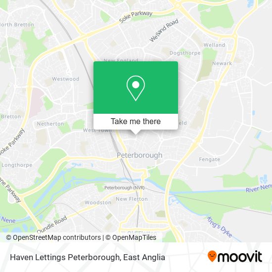 Haven Lettings Peterborough map