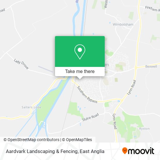 Aardvark Landscaping & Fencing map