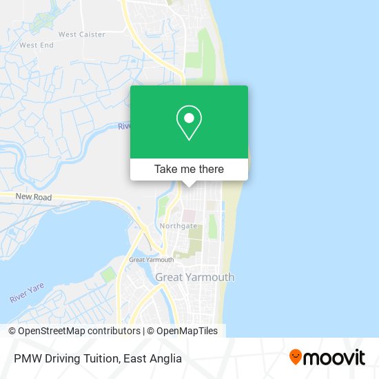 PMW Driving Tuition map