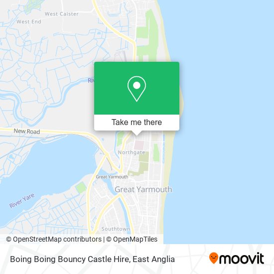 Boing Boing Bouncy Castle Hire map
