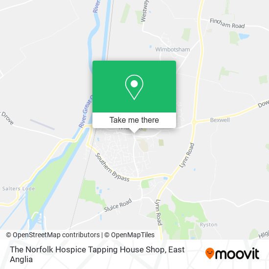The Norfolk Hospice Tapping House Shop map