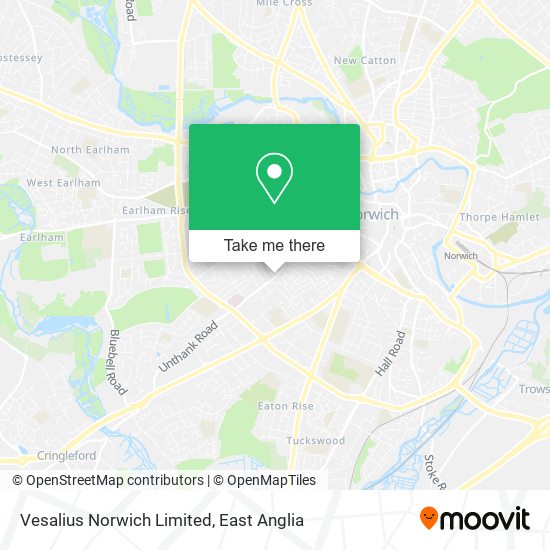 Vesalius Norwich Limited map