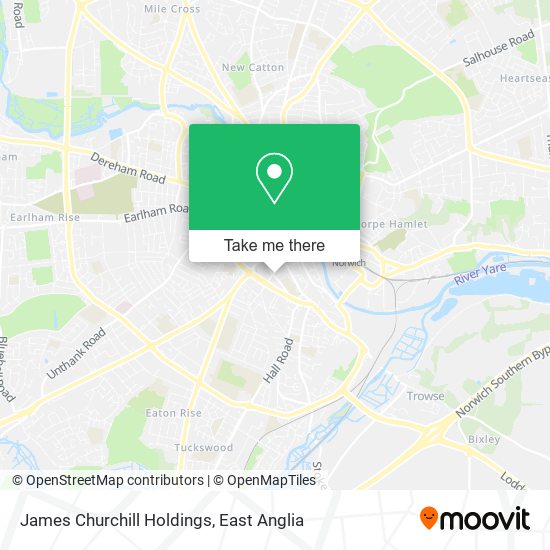 James Churchill Holdings map