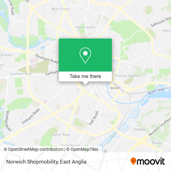 Norwich Shopmobility map