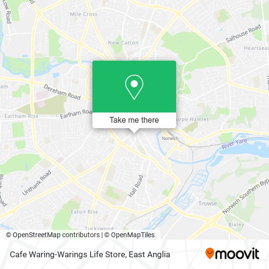 Cafe Waring-Warings Life Store map