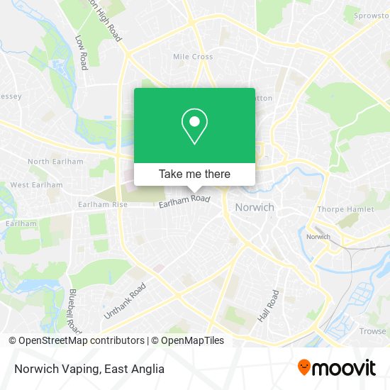 Norwich Vaping map