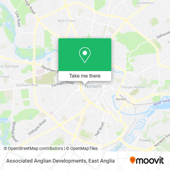 Associated Anglian Developments map