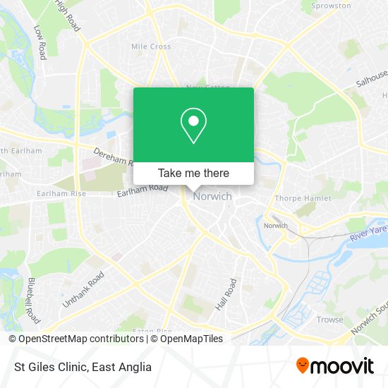 St Giles Clinic map