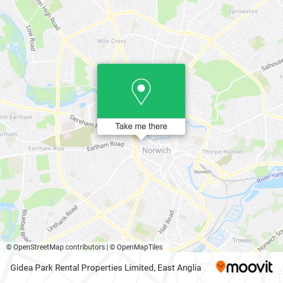 Gidea Park Rental Properties Limited map