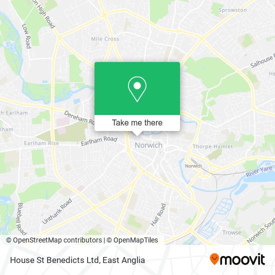 House St Benedicts Ltd map