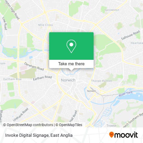 Invoke Digital Signage map