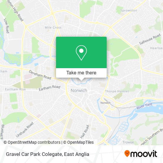 Gravel Car Park Colegate map