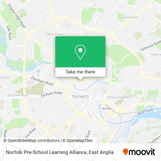 Norfolk Pre-School Learning Alliance map