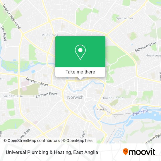 Universal Plumbing & Heating map