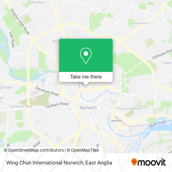 Wing Chun International Norwich map