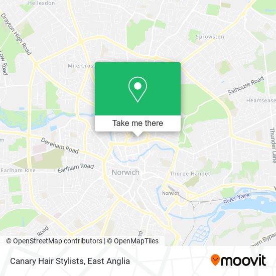 Canary Hair Stylists map