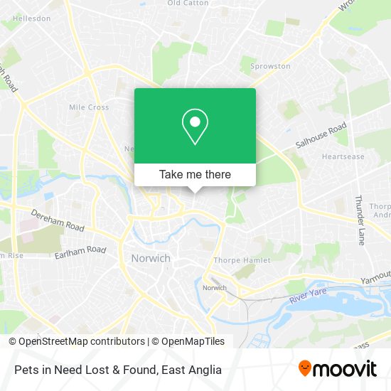 Pets in Need Lost & Found map