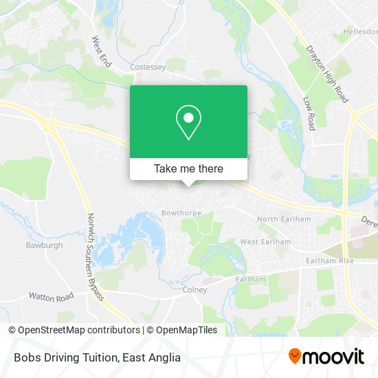 Bobs Driving Tuition map