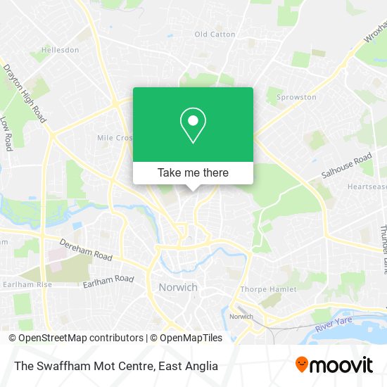 The Swaffham Mot Centre map