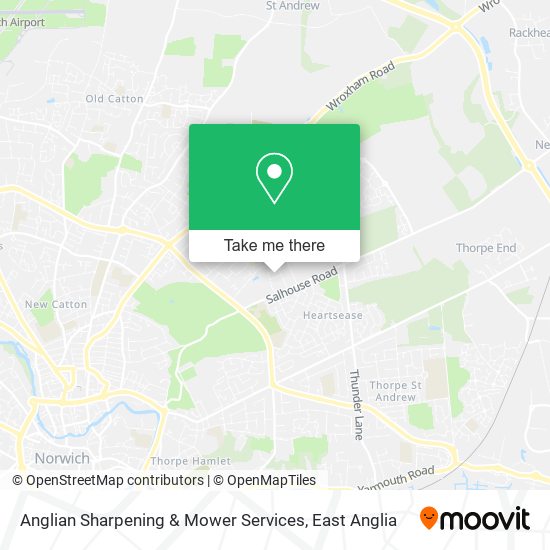 Anglian Sharpening & Mower Services map