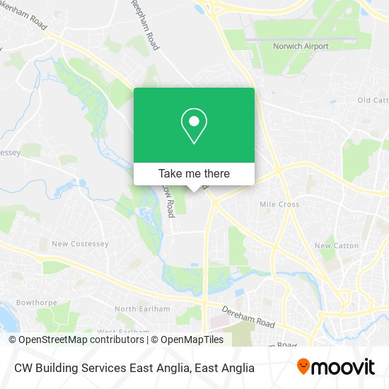 CW Building Services East Anglia map