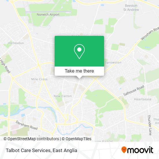 Talbot Care Services map