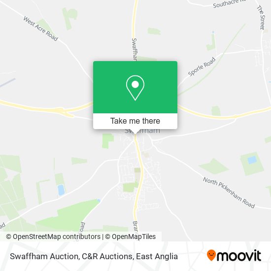 Swaffham Auction, C&R Auctions map