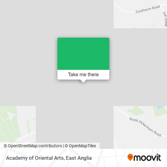 Academy of Oriental Arts map