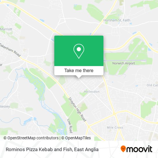 Rominos Pizza Kebab and Fish map