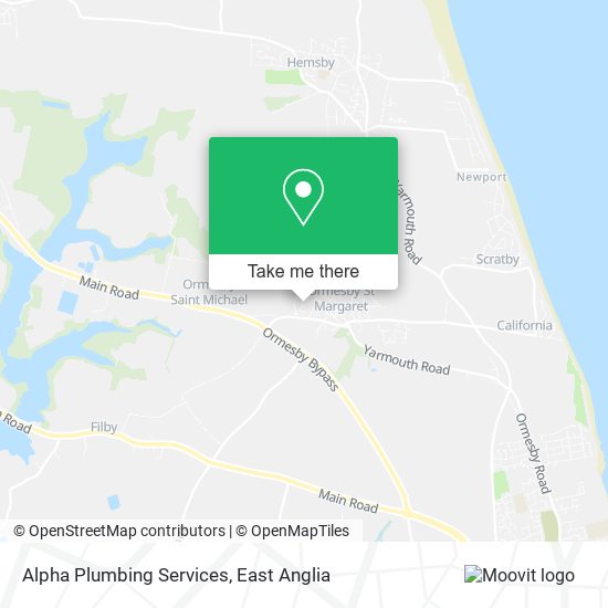 Alpha Plumbing Services map