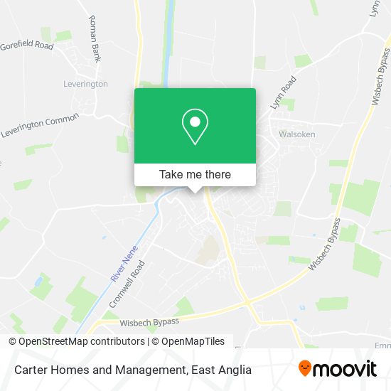 Carter Homes and Management map