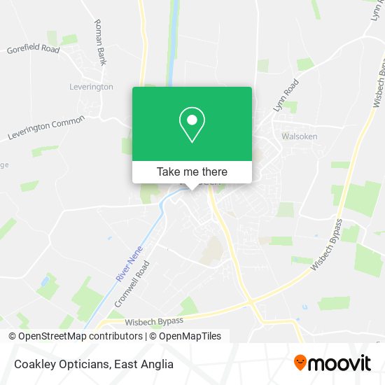 Coakley Opticians map