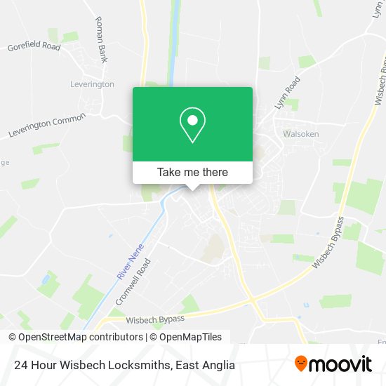24 Hour Wisbech Locksmiths map