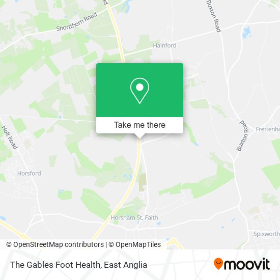 The Gables Foot Health map