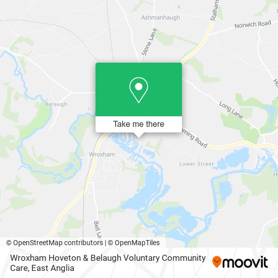 Wroxham Hoveton & Belaugh Voluntary Community Care map