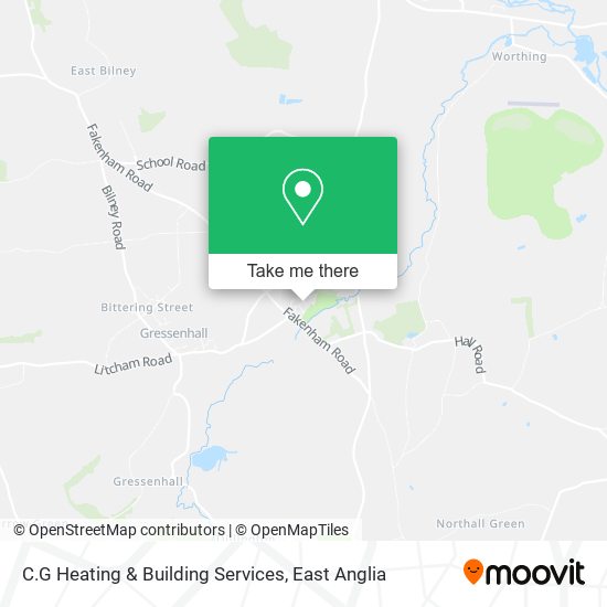 C.G Heating & Building Services map