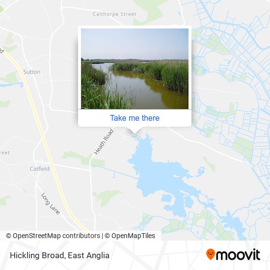Hickling Broad map