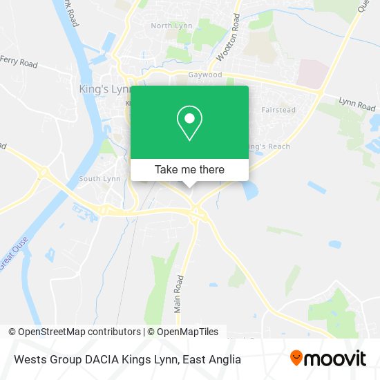 Wests Group DACIA Kings Lynn map