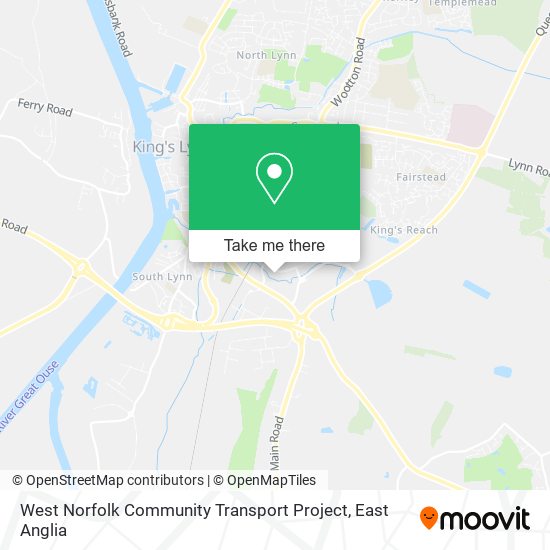 West Norfolk Community Transport Project map