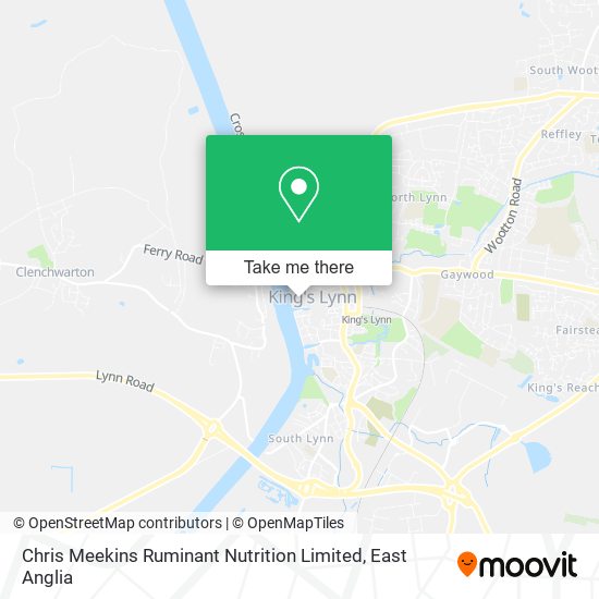 Chris Meekins Ruminant Nutrition Limited map