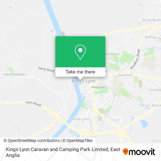 Kings Lynn Caravan and Camping Park Limited map